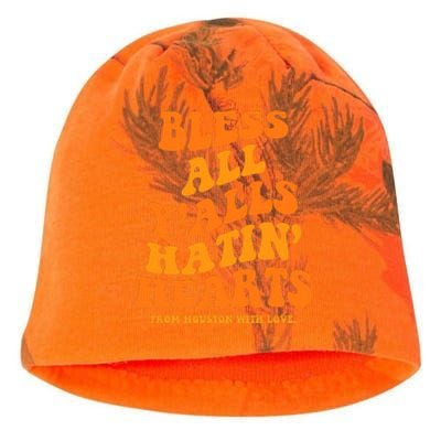 Bless All Y'alls Hatin' Hearts Houston With Love Kati - Camo Knit Beanie