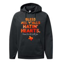 Bless All Y'alls Hatin' Hearts Performance Fleece Hoodie