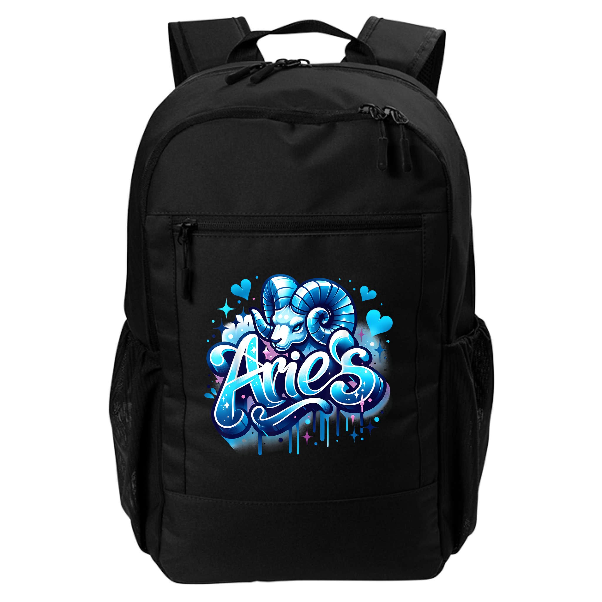 Blue Aries Zodiac Star Sign Backpack