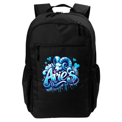 Blue Aries Zodiac Star Sign Daily Commute Backpack