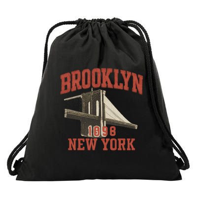 Brooklyn Bridge 1996 New York Drawstring Bag