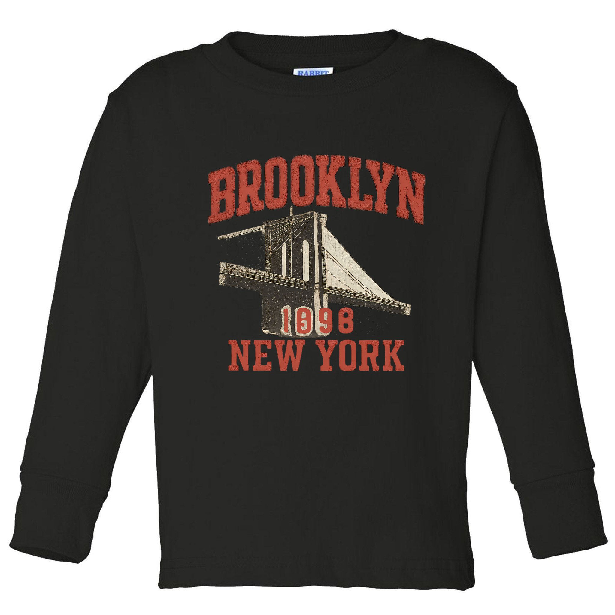 Brooklyn Bridge 1996 New York Toddler Long Sleeve Shirt