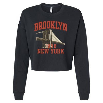 Brooklyn Bridge 1996 New York Cropped Pullover Crew