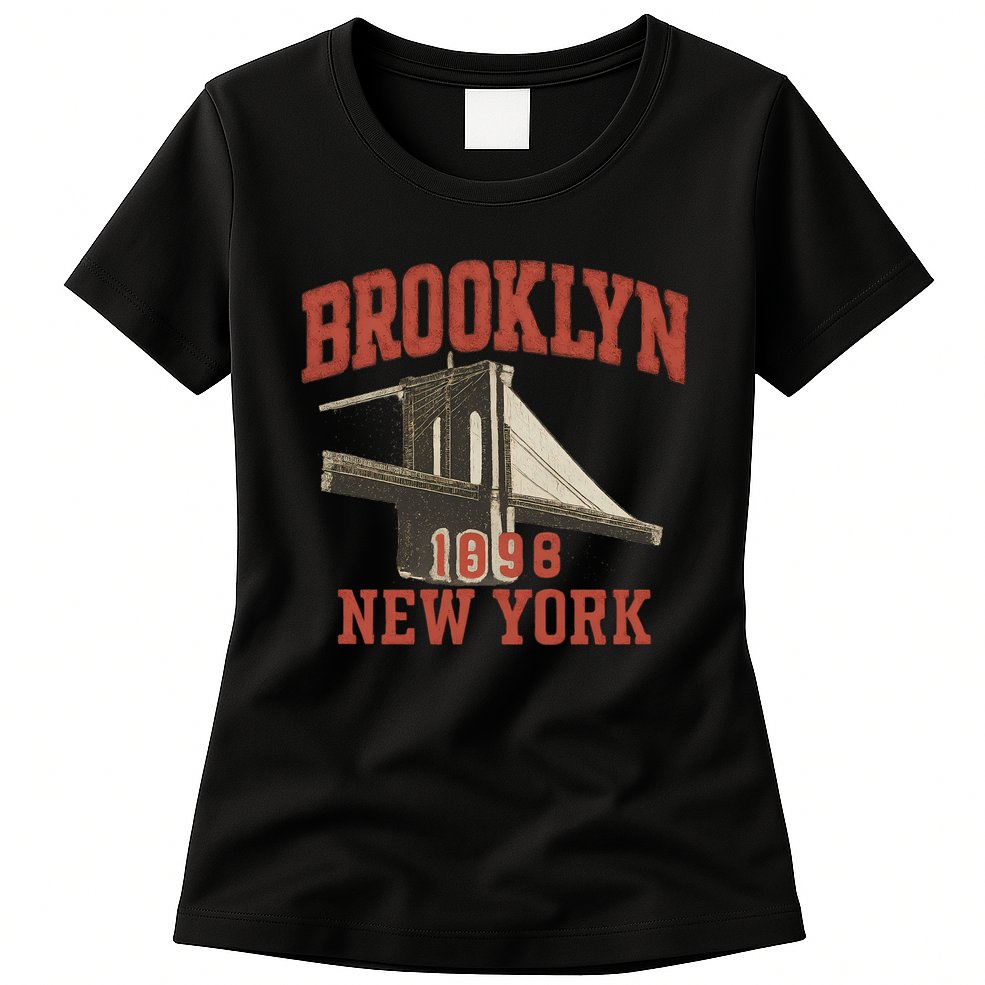 Brooklyn Bridge 1996 New York Womens T-Shirt
