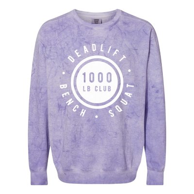 Body Builder 1000lb Club Strong Classic Gift Cool Gift Colorblast Crewneck Sweatshirt