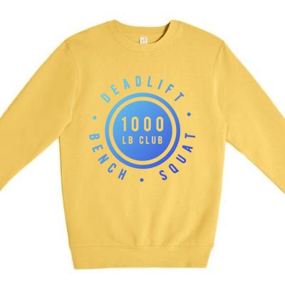 Body Builder 1000lb Club Strong Classic Gift Cool Gift Premium Crewneck Sweatshirt