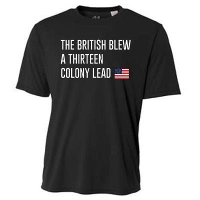 British Blew 13 Colony Lead American Patriot Baseball Cooling Performance Crew T-Shirt