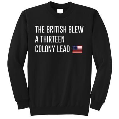 British Blew 13 Colony Lead American Patriot Baseball Sweatshirt