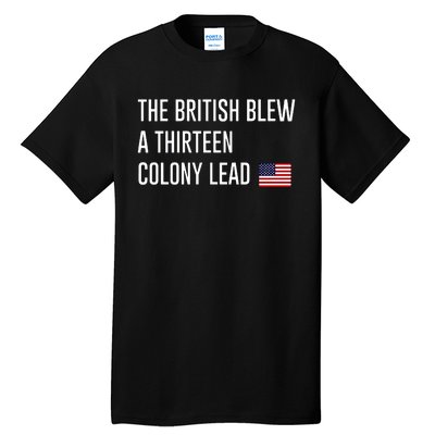 British Blew 13 Colony Lead American Patriot Baseball Tall T-Shirt