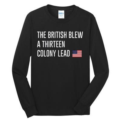 British Blew 13 Colony Lead American Patriot Baseball Tall Long Sleeve T-Shirt