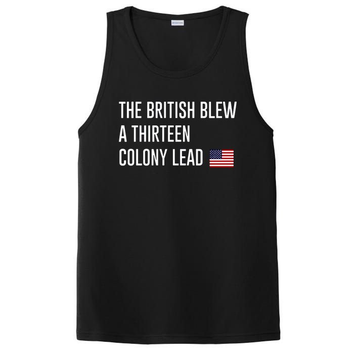 British Blew 13 Colony Lead American Patriot Baseball PosiCharge Competitor Tank