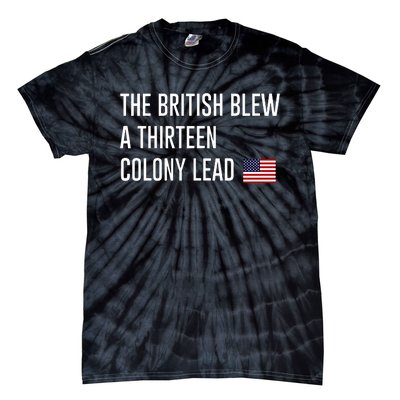 British Blew 13 Colony Lead American Patriot Baseball Tie-Dye T-Shirt