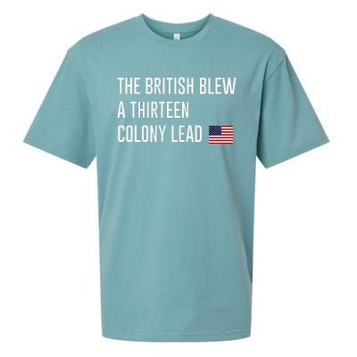 British Blew 13 Colony Lead American Patriot Baseball Sueded Cloud Jersey T-Shirt