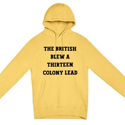 British Blew 13 Colony Lead American Patriot Baseball Premium Pullover Hoodie