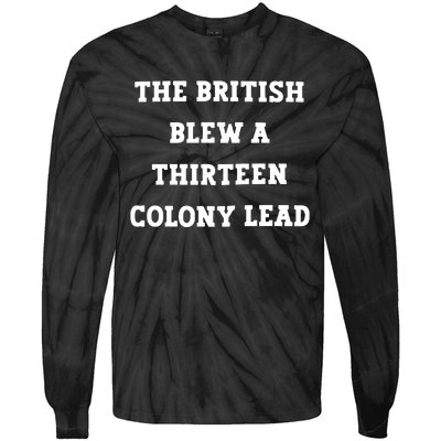 British Blew 13 Colony Lead American Patriot Baseball Tie-Dye Long Sleeve Shirt