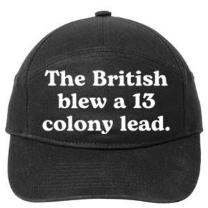 British Blew 13 Colony Lead American Patriot Baseball 7-Panel Snapback Hat