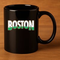 Boston Banners 18 11oz C Handle Ceramic Mug