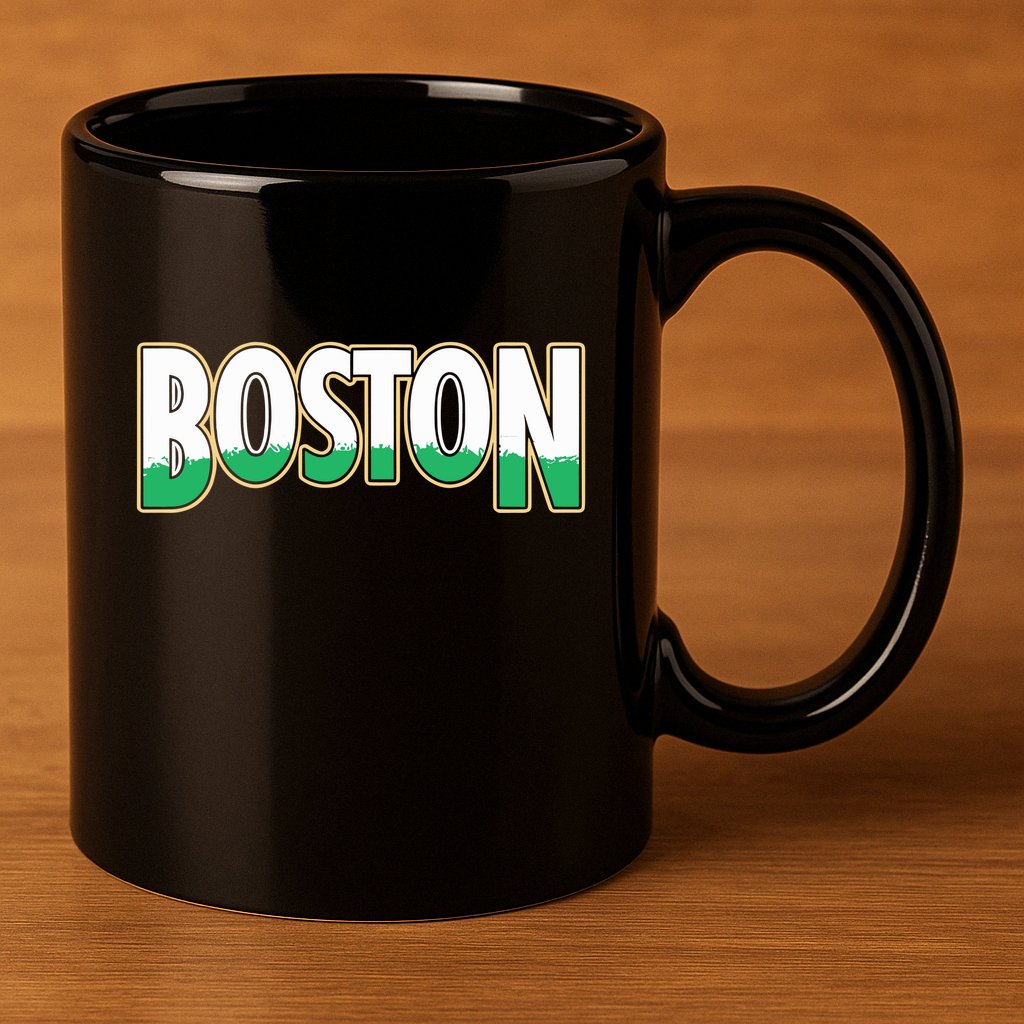 Boston Banners 18 11oz C Handle Ceramic Mug