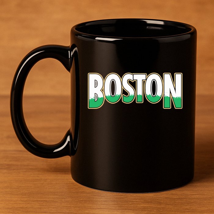 Boston Banners 18 11oz C Handle Ceramic Mug