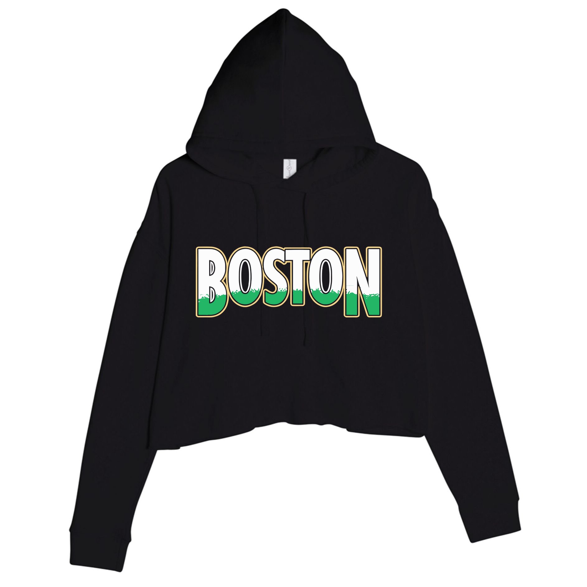 Boston Banners 18 Crop Fleece Hoodie
