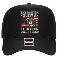 British Blew 13 Colony Lead 4th Of July High Crown Mesh Back Trucker Hat