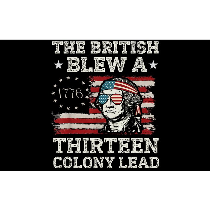 British Blew 13 Colony Lead 4th Of July Bumper Sticker