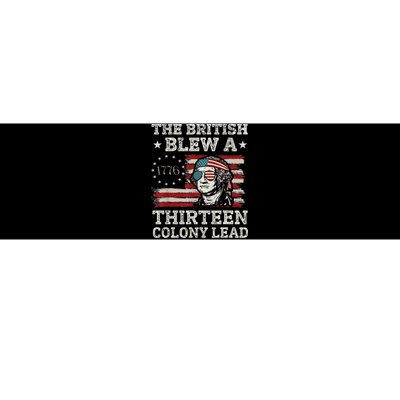 British Blew 13 Colony Lead 4th Of July Bumper Sticker