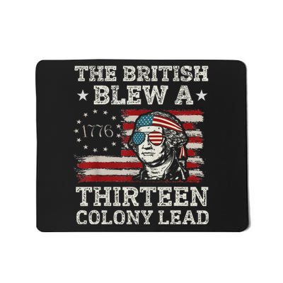 British Blew 13 Colony Lead 4th Of July Mousepad