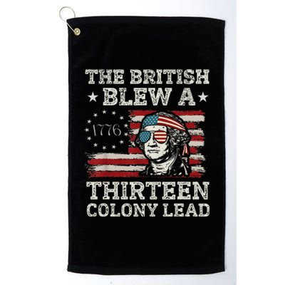 British Blew 13 Colony Lead 4th Of July Platinum Collection Golf Towel