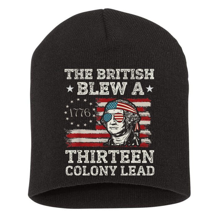 British Blew 13 Colony Lead 4th Of July Short Acrylic Beanie