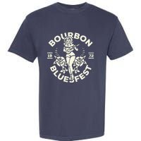 Bourbon Bluesfest 1972: Vintage Pinup Girl Playing Guitar Garment-Dyed Heavyweight T-Shirt