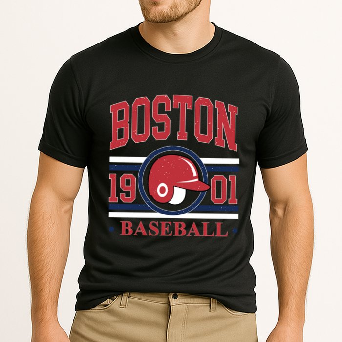 Boston Baseball 1901 Team Supporter Cooling Performance Crew T-Shirt