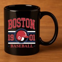 Boston Baseball 1901 Team Supporter 11oz C Handle Ceramic Mug