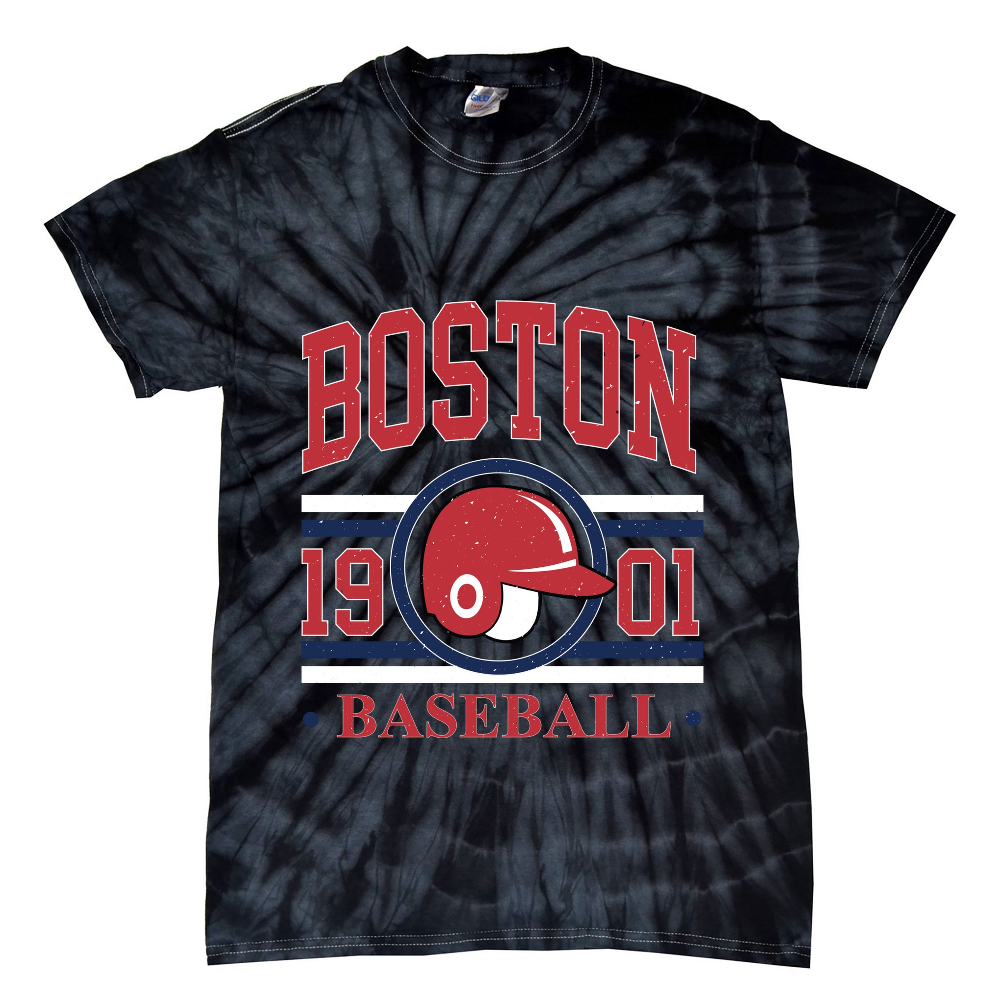 Boston Baseball 1901 Team Supporter Tie-Dye T-Shirt