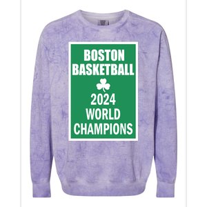 Boston Basketball 2024 Colorblast Crewneck Sweatshirt