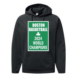 Boston Basketball 2024 Performance Fleece Hoodie