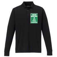 Boston Basketball 2024 Performance Long Sleeve Polo