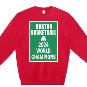 Boston Basketball 2024 Premium Crewneck Sweatshirt