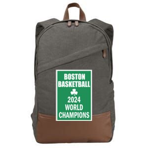 Boston Basketball 2024 Cotton Canvas Backpack