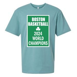 Boston Basketball 2024 Sueded Cloud Jersey T-Shirt