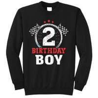 Birthday Boy 2 Two Race Car 2nd Birthday Racing Car Driver Sweatshirt