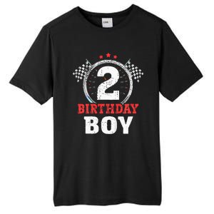 Birthday Boy 2 Two Race Car 2nd Birthday Racing Car Driver Tall Fusion ChromaSoft Performance T-Shirt