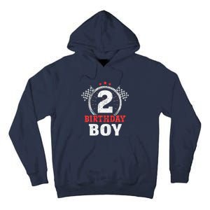 Birthday Boy 2 Two Race Car 2nd Birthday Racing Car Driver Tall Hoodie