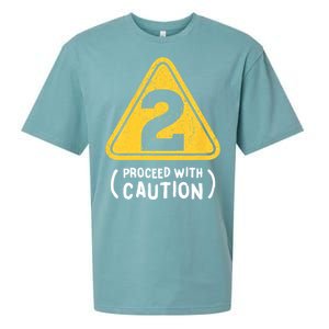 Birthday Boy 2 Two Construction Sign 2nd Birthday Sueded Cloud Jersey T-Shirt