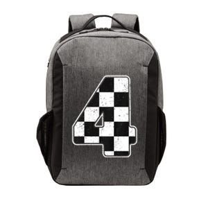 Birthday Boy 4 Four Race Car 4th Birthday Racing Car Flag Vector Backpack