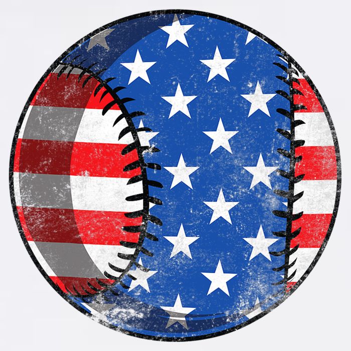 Baseball Ball 4th Of July Boys American Flag Sweatshirt