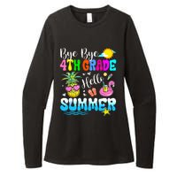 Bye Bye 4th Grade Hello Summer Graduation Teacher Student Womens CVC Long Sleeve Shirt