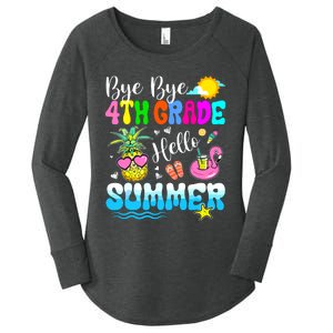 Bye Bye 4th Grade Hello Summer Graduation Teacher Student Women's Perfect Tri Tunic Long Sleeve Shirt