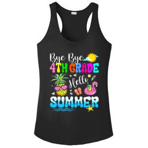 Bye Bye 4th Grade Hello Summer Graduation Teacher Student Ladies PosiCharge Competitor Racerback Tank