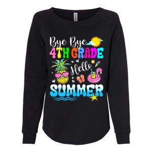 Bye Bye 4th Grade Hello Summer Graduation Teacher Student Womens California Wash Sweatshirt